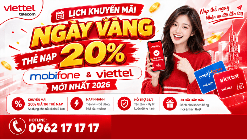 lich-khuyen9mai-ngay-vang-20%-the-nap-mobifone-&-viettel-moi-nhat