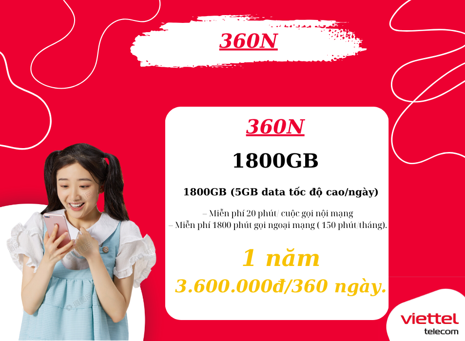 gói năm 360N viettel