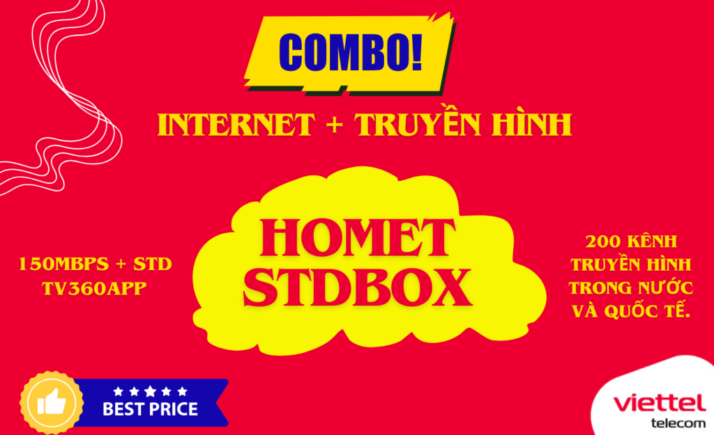 Combo internet truyền hình Viettel HOMET STDBOX