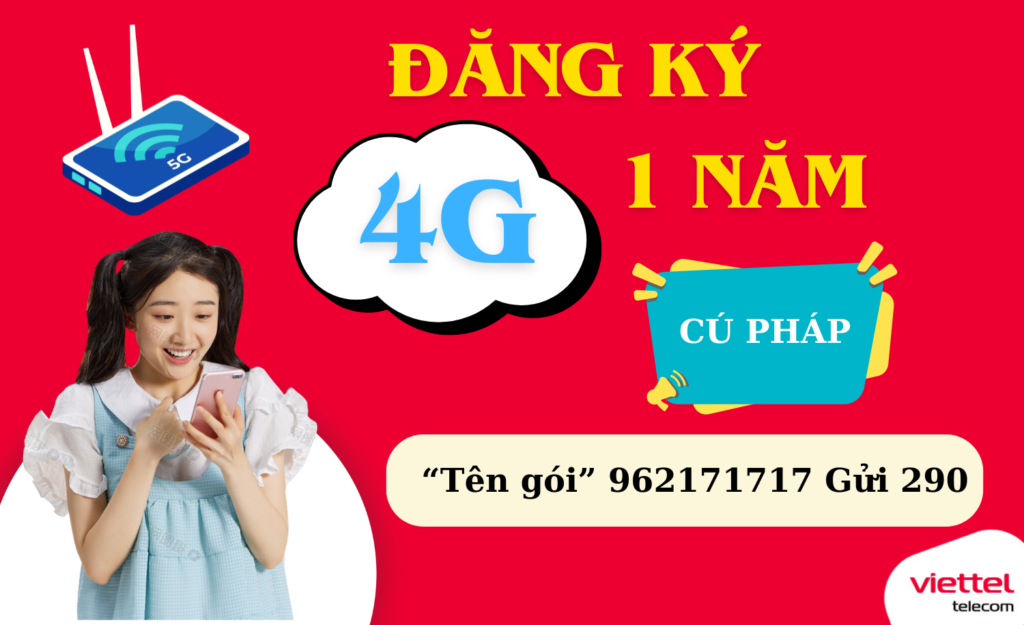 GÓI 4G VIETTEL 1 NĂM