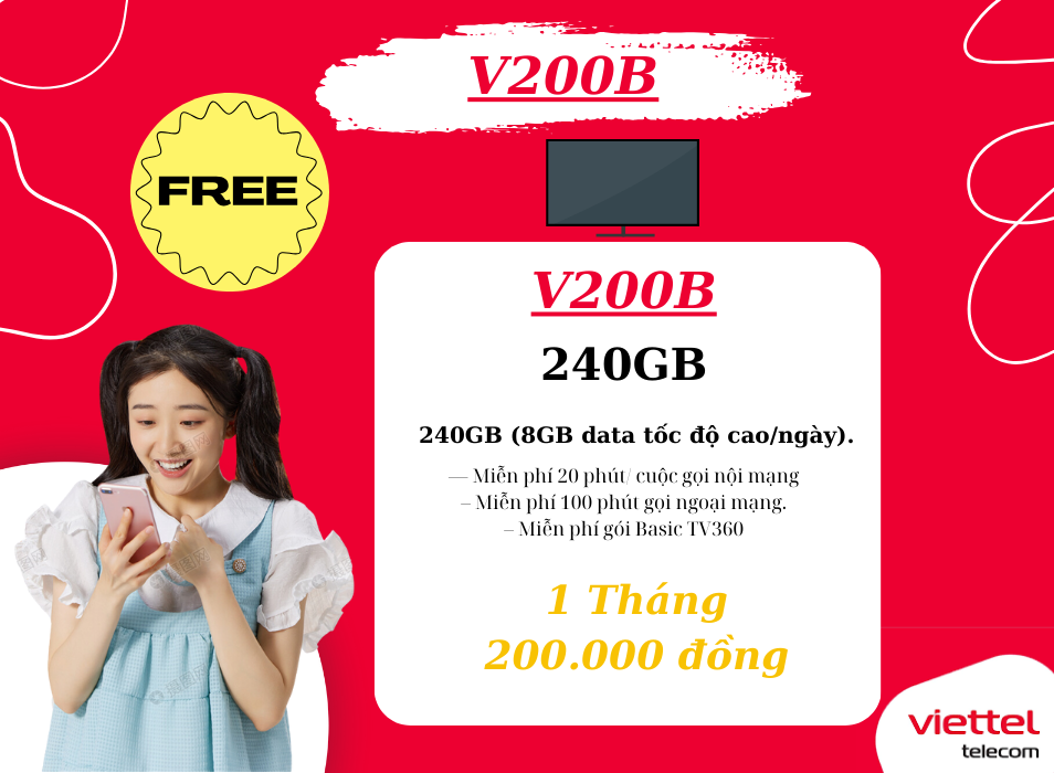 Gói V200B Viettel