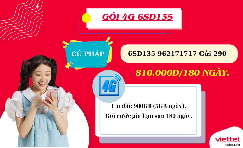 GÓI 4G VIETTEL 6SD135