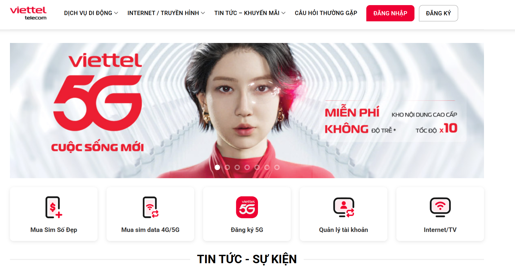 Website Viettel Telecom Chính Thức