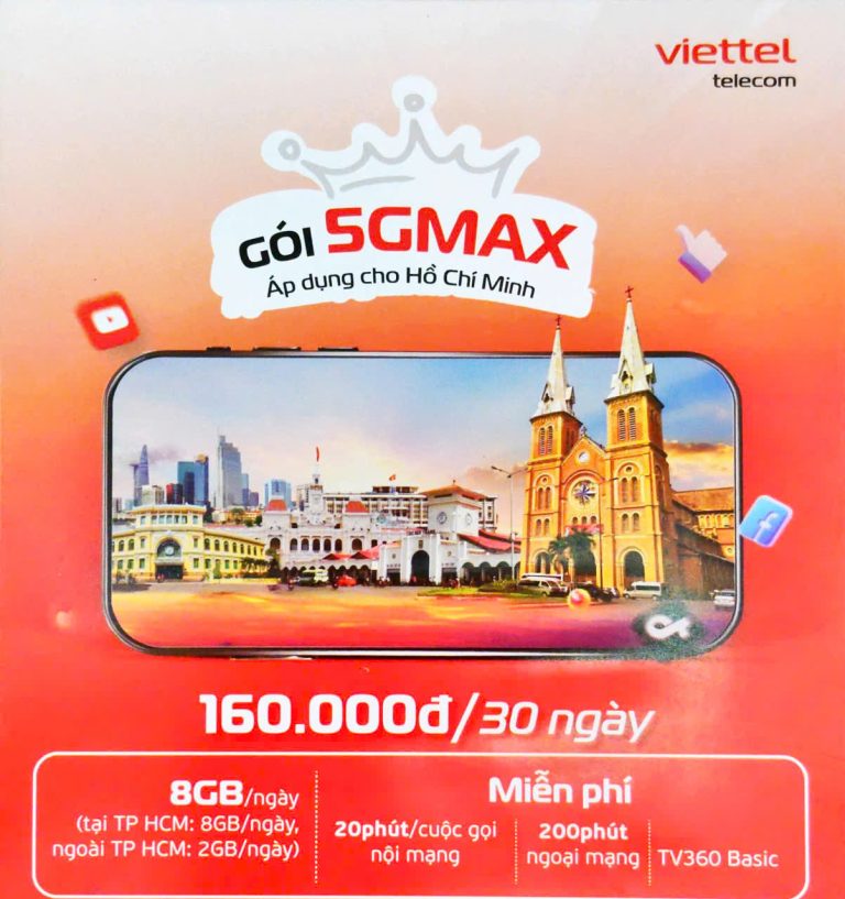 Gói cước 5GMAX Viettel