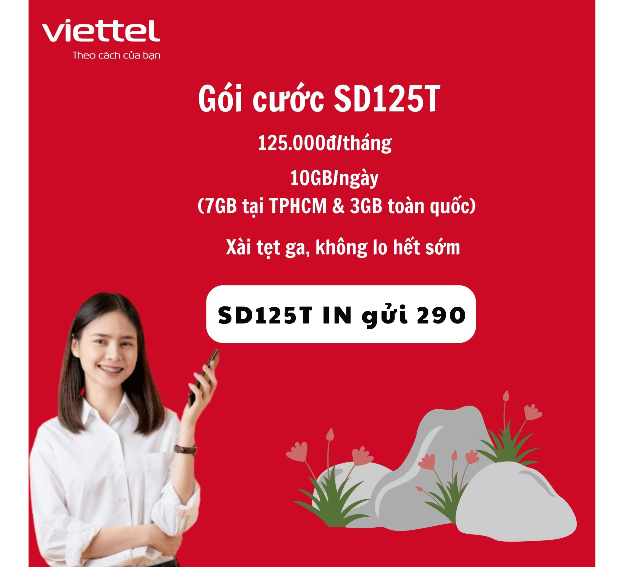 Gói cước SD125T Viettel – Siêu gói data cho dân Sài Gòn chính hiệu