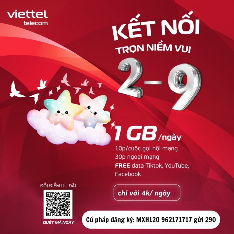 MXH120 Viettel – Kết nối trọn niềm vui Quốc khánh 2/9
