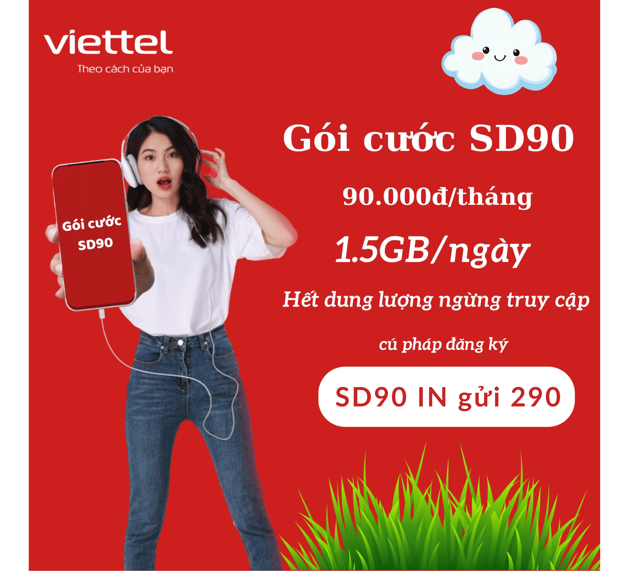 Gói Cước Viettel SD90 Chỉ 90.000Đ/tháng - Trọn Gói Data Tốc Độ Cao, Giá Siêu Tiết Kiệm