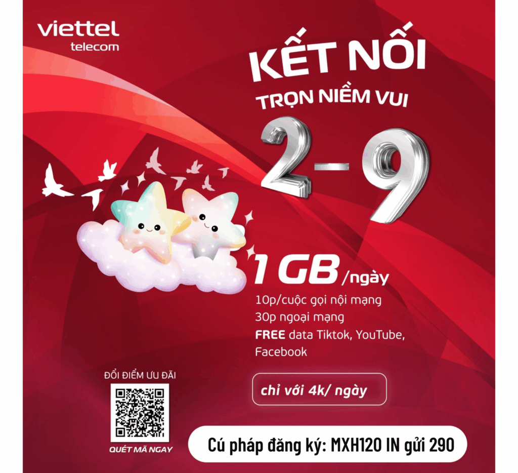 Kết nối trọn niềm vui – Rộn ràng Quốc khánh 2/9 cùng Viettel!