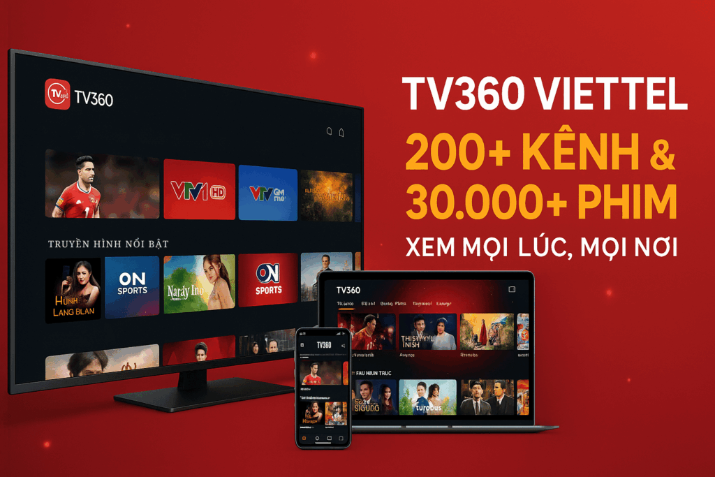 TV360 Viettel – Kho Phim Và Kênh Truyền Hình Khổng Lồ Trên Mọi Thiết Bị