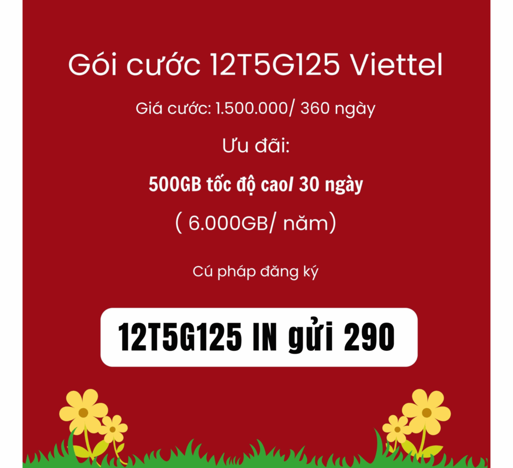  Siêu ưu đãi 500GB/30 ngày, lướt 5G tẹt ga cả năm