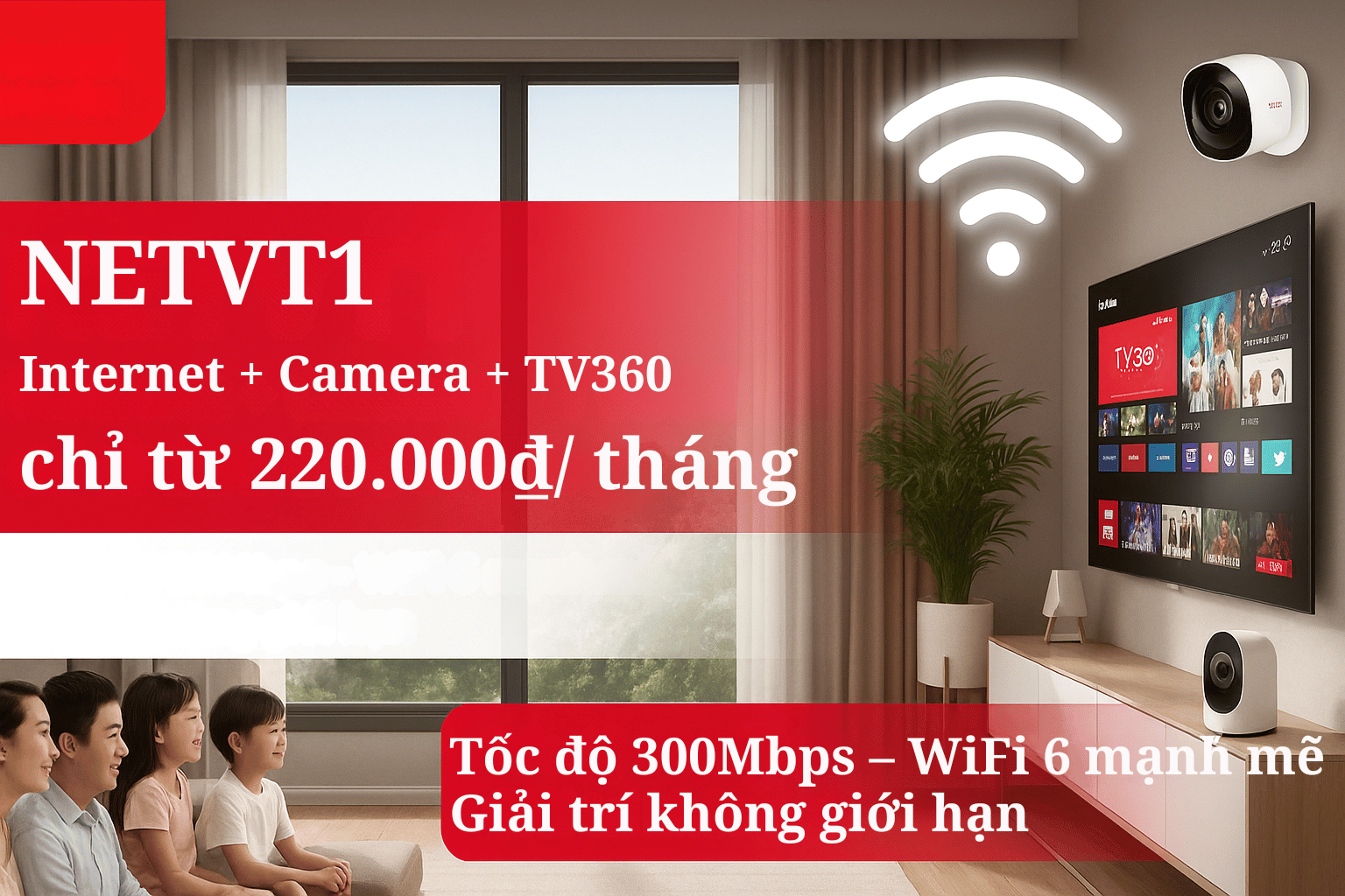 NETVT1 Viettel – Tốc độ vượt trội, trải nghiệm tối ưu chỉ từ 220.000đ/tháng!