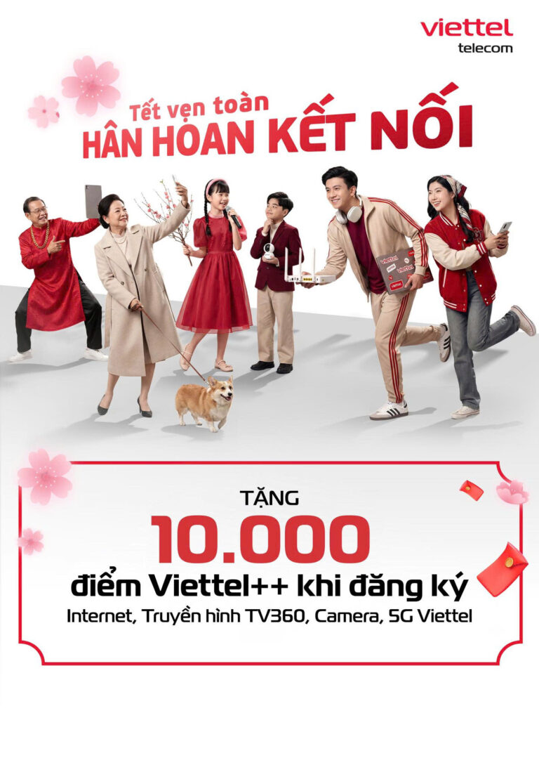 Tặng 10.000 Điểm Viettel++ cho khách hàng
