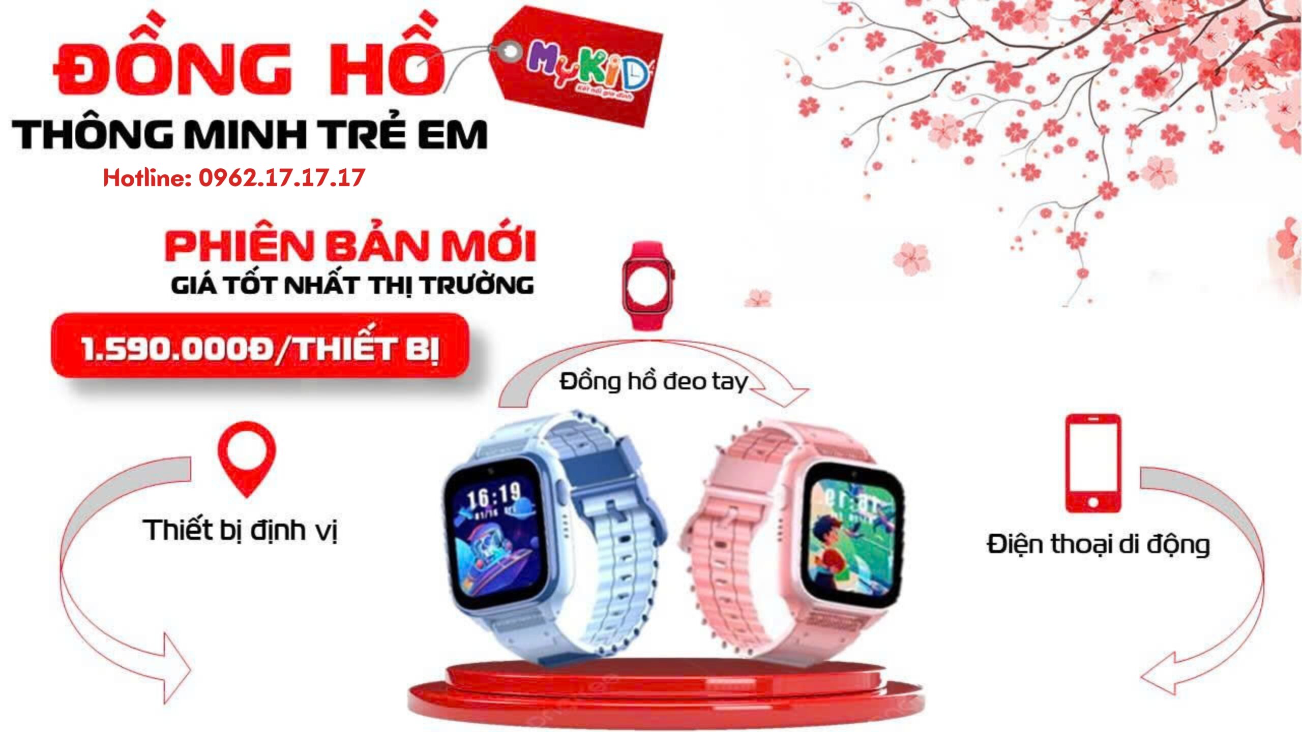 Đồng Hồ Thông Minh MyKid Cho Trẻ Em – Mua 1 Được 3, An Tâm Đồng Hành Cùng Con