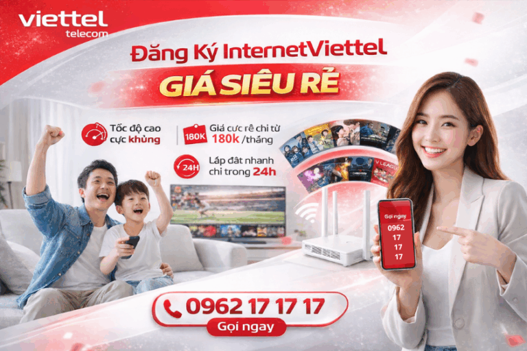 Đăng Ký Internet Viettel Giá Rẻ Nhất