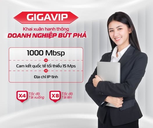 GIGAVIP Viettel – Giải Pháp Internet Doanh Nghiệp 1Gbps Ổn Định, IP Tĩnh Cao Cấp