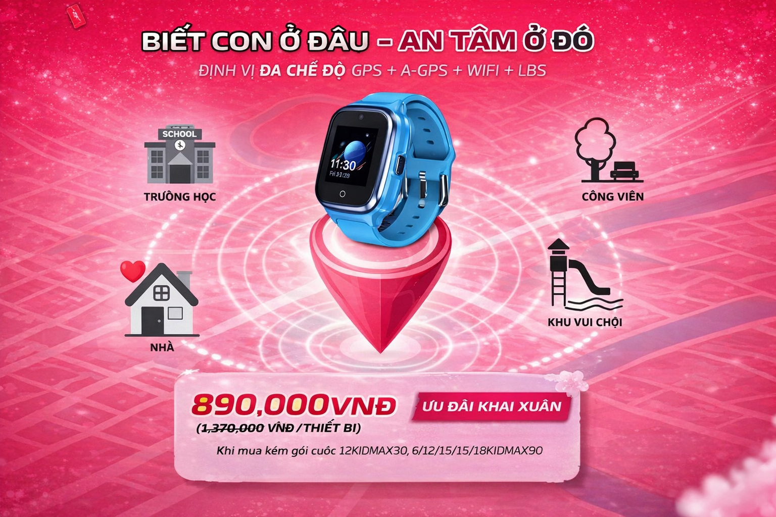 Đồng Hồ Thông Minh MyKID4G Lite – Giúp Bố Mẹ Luôn Biết Con Đang Ở Đâu