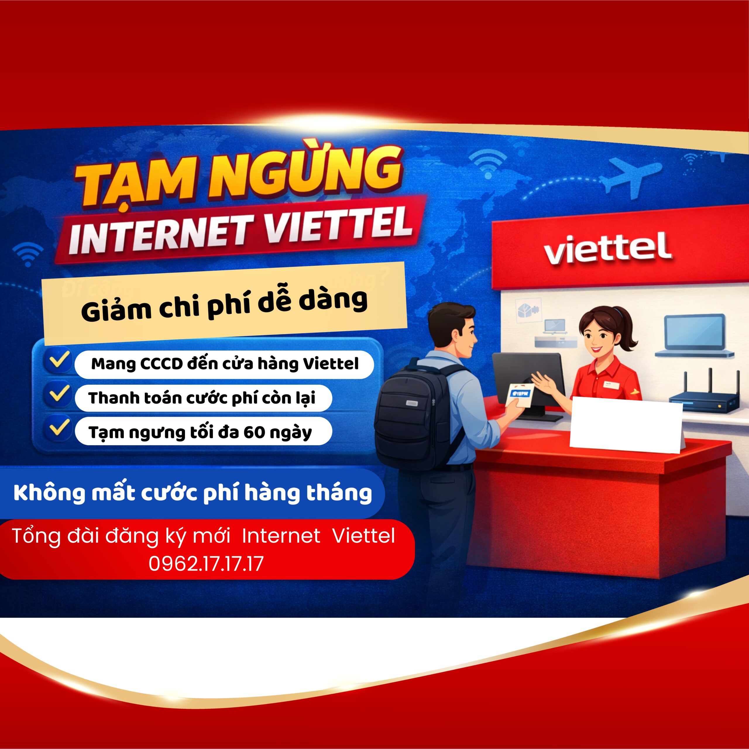 Có Thể Tạm Ngưng Internet Viettel Khi Đi Công Tác Không? Hướng Dẫn Chi Tiết 2026