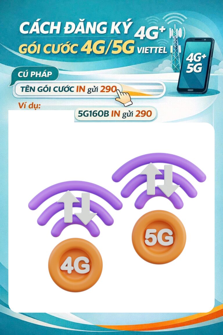 Cách đăng ký gói cước 4G/5G Viettel như thế nào?