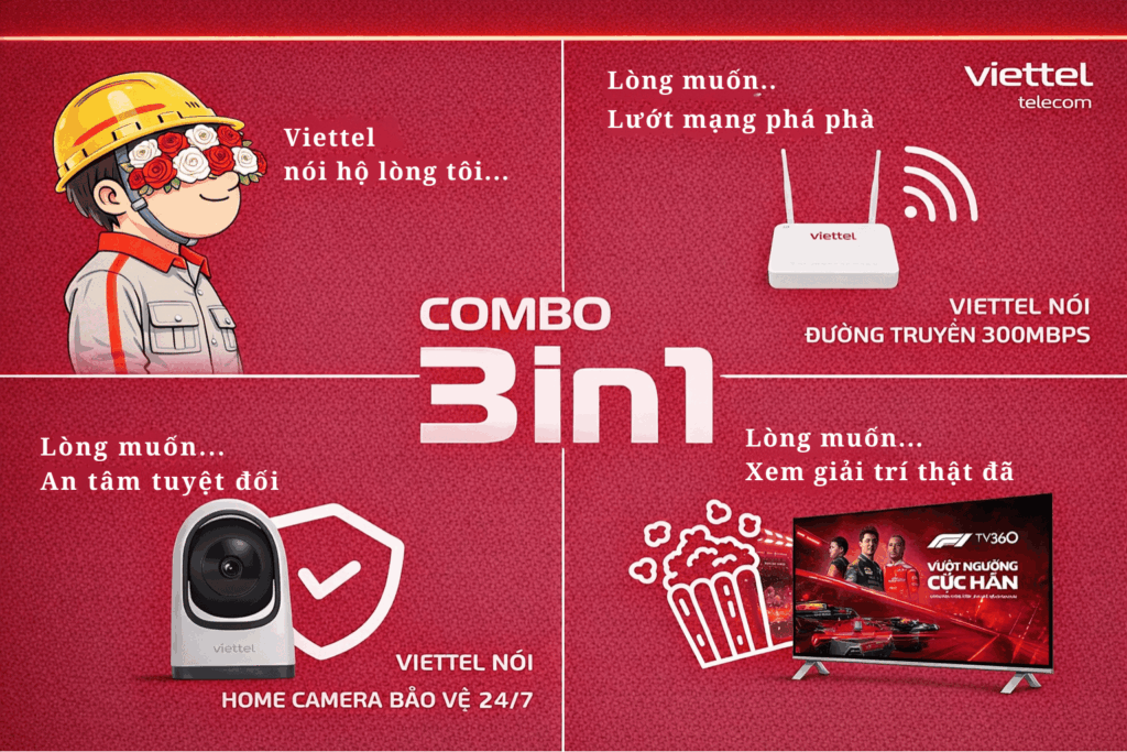 Combo Internet – Camera – Truyền Hình Viettel: Giải Pháp 3 Trong 1 Cho Gia Đình Hiện Đại