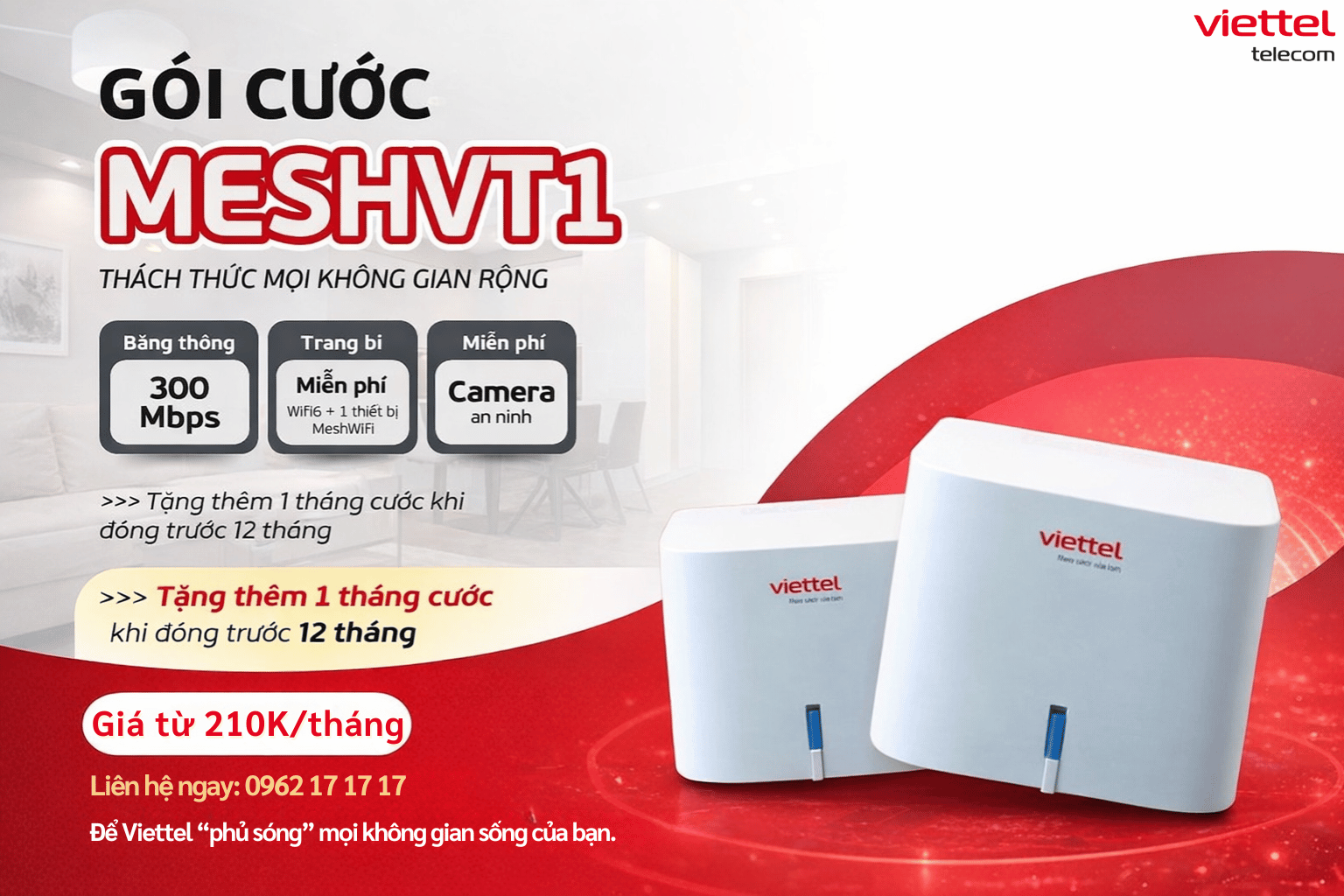 Gói MeshVT1 Viettel: Giải Pháp WiFi 6 Phủ Sóng Ổn Định Cho Mọi Góc Nhà
