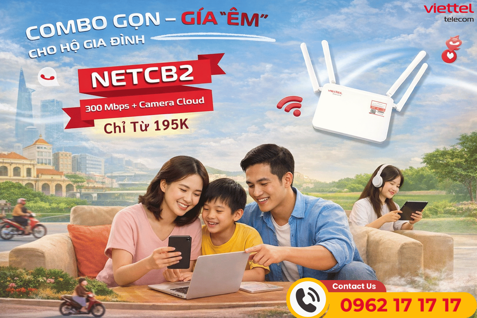 Combo NETCB2 Viettel: Gọn Gàng, Giá Tốt, Đủ Dùng Cho Cả Gia Đình