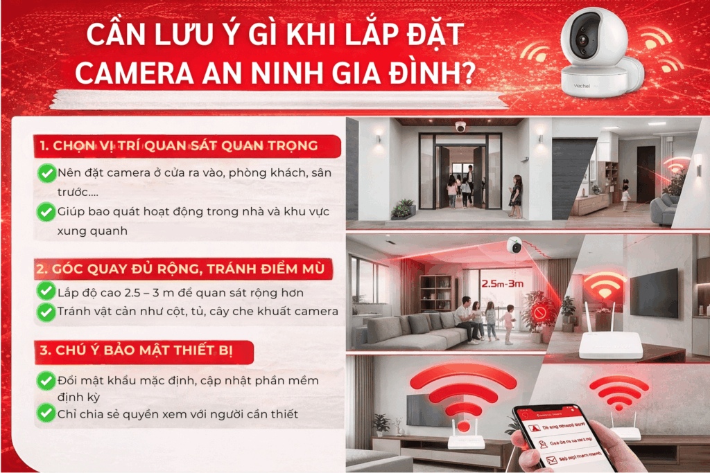 Cần Lưu Ý Gì Khi Lắp Đặt Camera An Ninh Gia Đình?