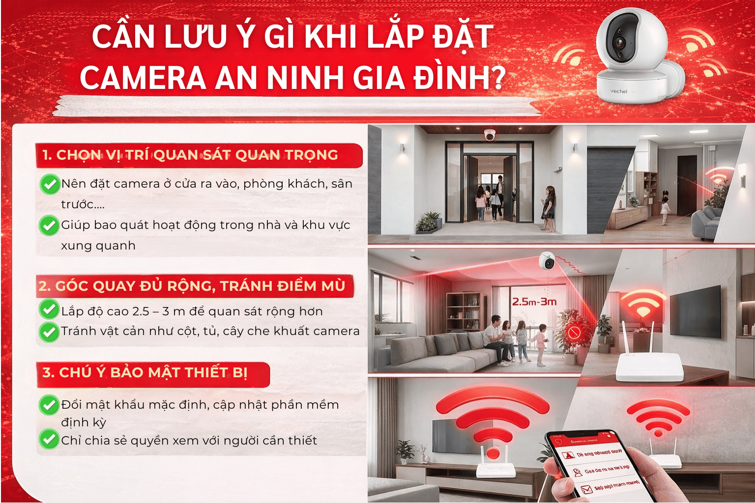 Cần Lưu Ý Gì Khi Lắp Đặt Camera An Ninh Gia Đình?