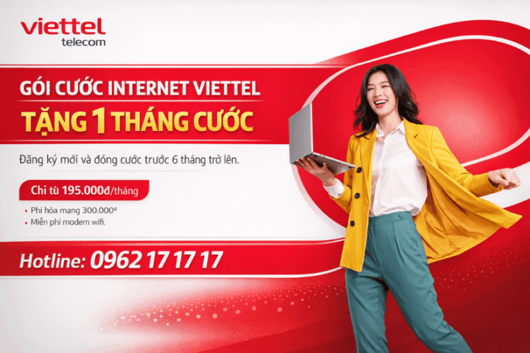 Gói cước lắp mạng internet viettel