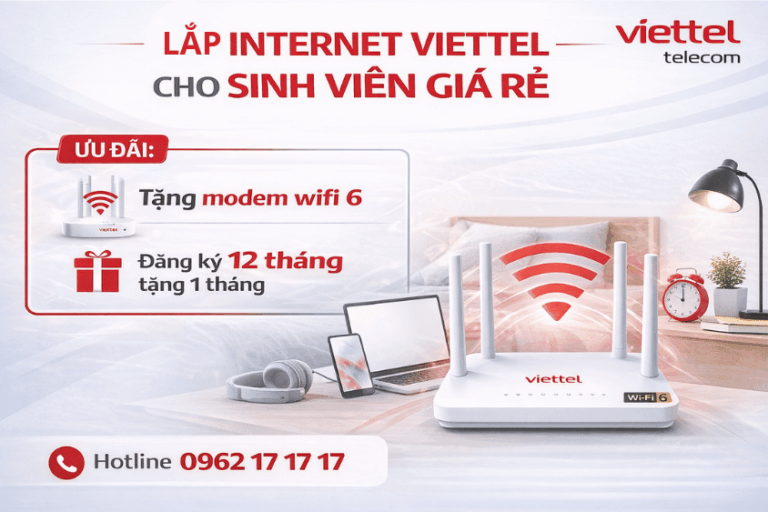 Gói wifi Viettel cho sinh viên giá rẻ