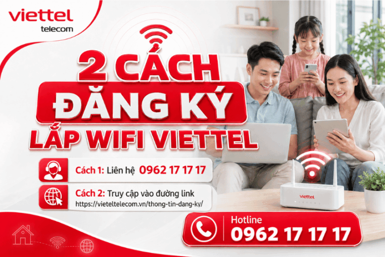 2 cách đăng ký lắp wifi Viettel
