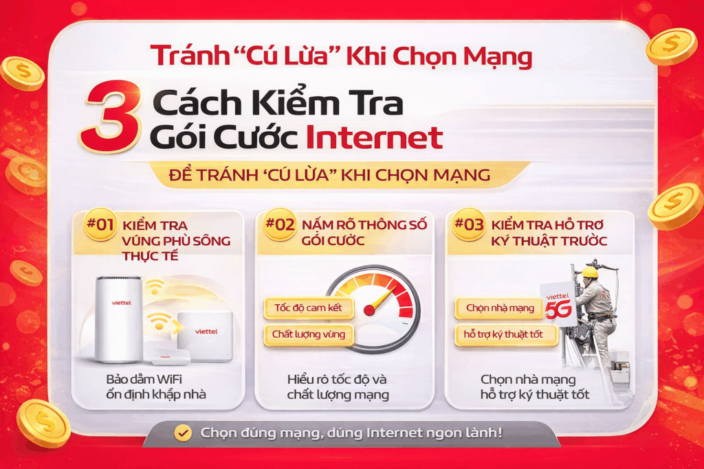 3 Cách Kiểm Tra Gói Cước Internet Để Tránh " Cú Lừa" Khi Chọn Mạng