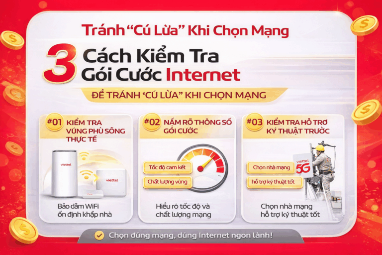 3 Cách Kiểm Tra Gói Cước Internet