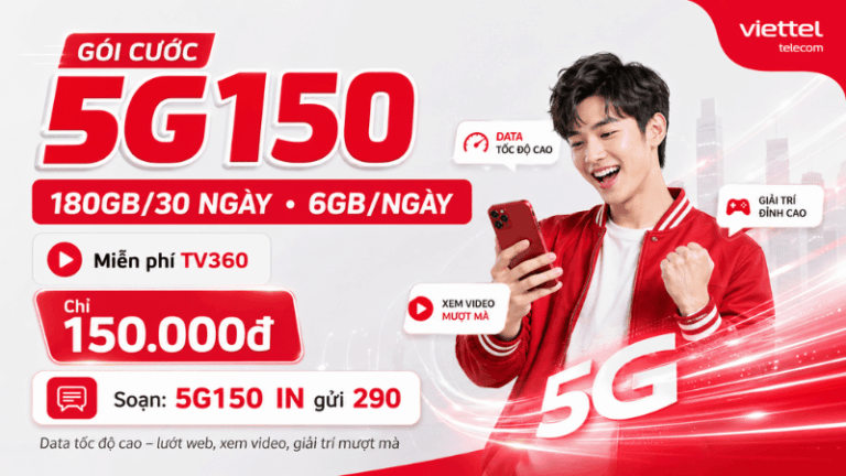 Gói 5G150 Viettel