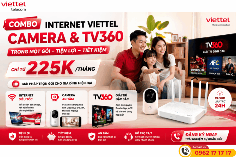 Combo Internet Viettel, Camera Và TV360