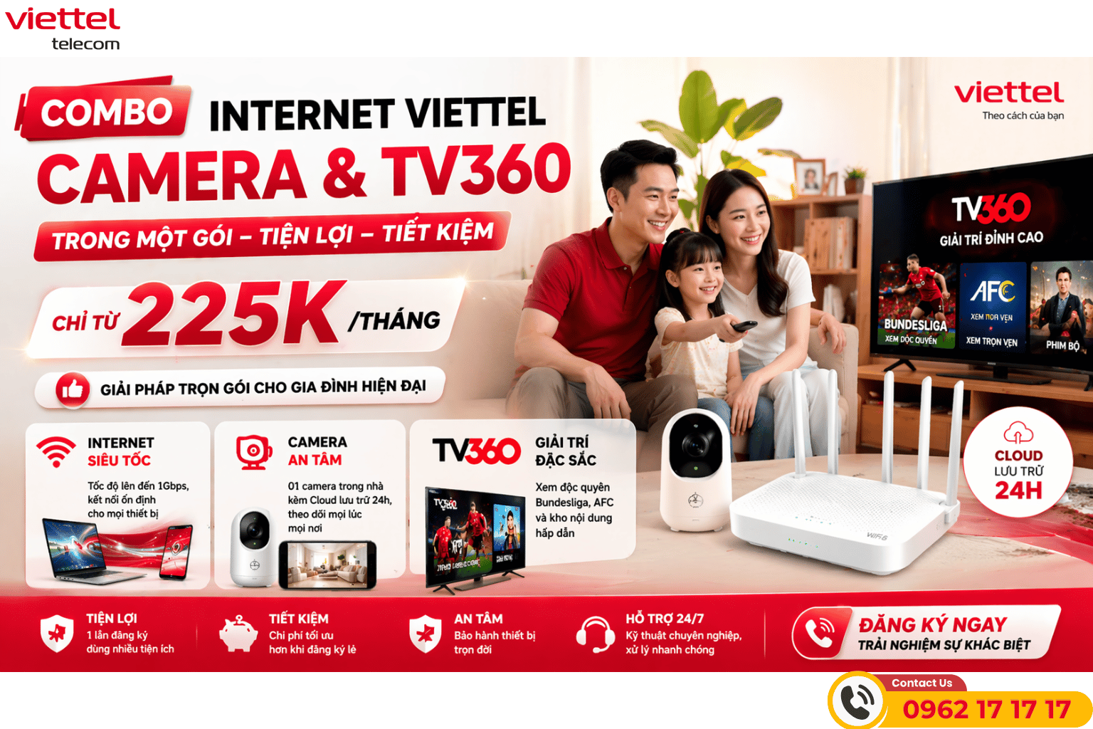 Combo Internet Viettel, Camera Và TV360: Giải Pháp "Over Hợp" Chỉ Từ 225K/Tháng