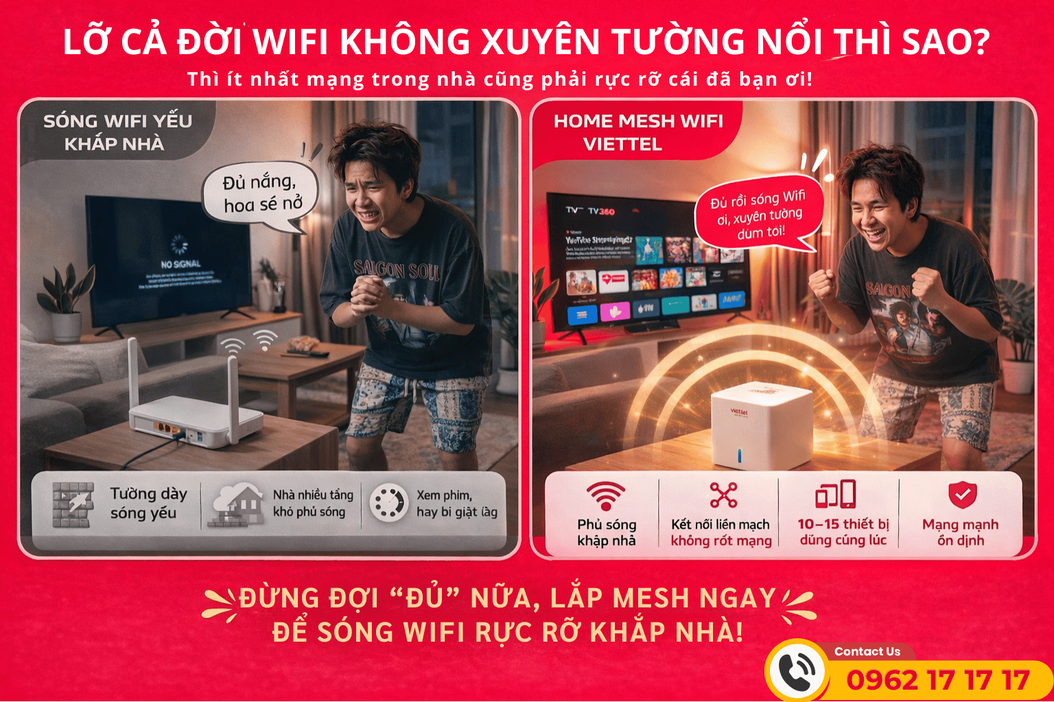 Home Mesh Viettel: Giải Pháp WiFi Phủ Sóng Khắp Nhà, Không Lo Tường Dày