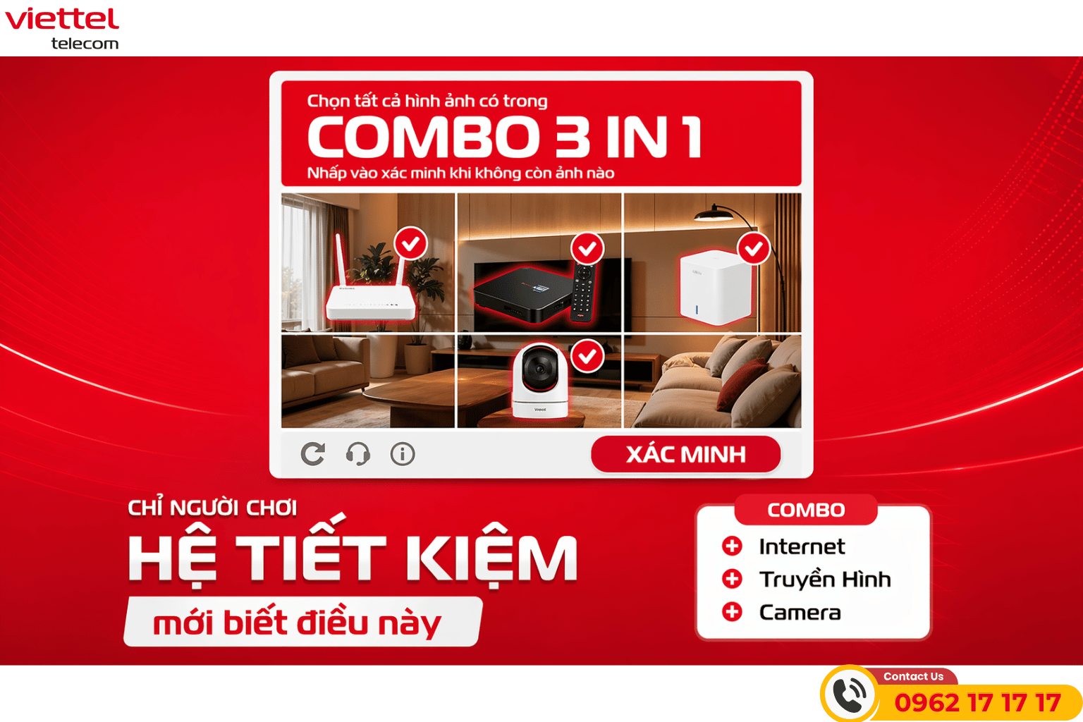 Combo 3 Trong 1 Viettel: Internet, Truyền Hình TV360 Và Camera An Ninh Chỉ Từ 240K/Tháng