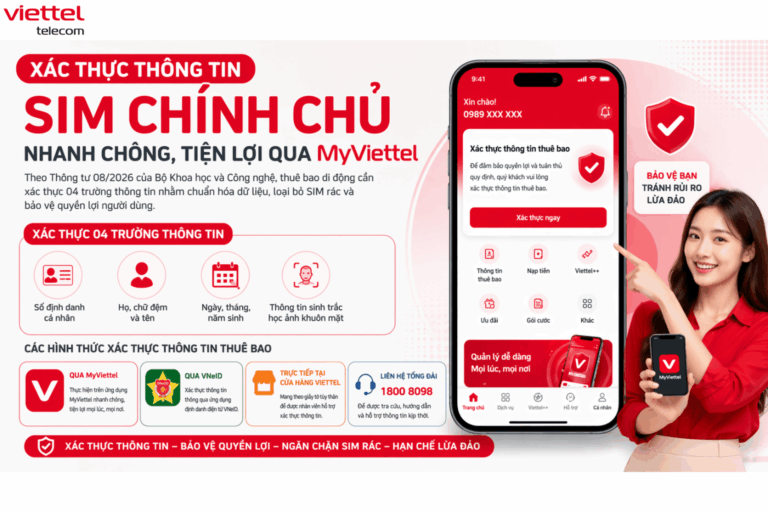 Xác Thực Thông Tin SIM Chính Chủ