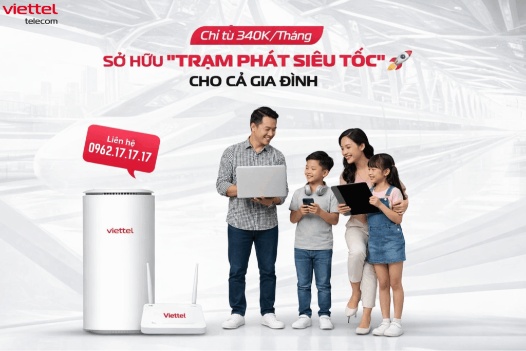 Combo Internet GIGA + TV360 Viettel 340K/Tháng: Giải Pháp Kết Nối Siêu Tốc Cho Cả Gia Đình