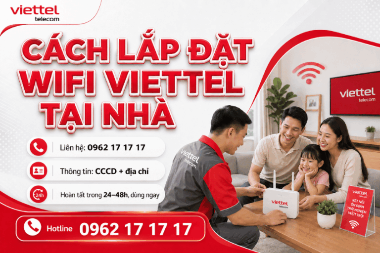Cách lắp đặt wifi viettel