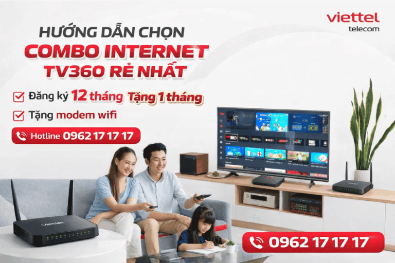 Gói combo internet truyền hình Viettel nào rẻ nhất?