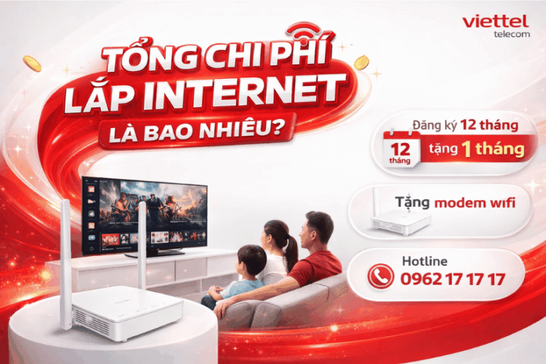 Tổng chi phí lắp đặt wifi viettel