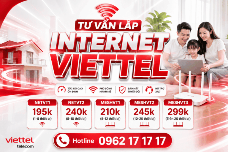 Tư vấn lắp internet Viettel giá rẻ