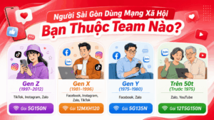 Người Sài Gòn Dùng Mạng Xã Hội Như Thế Nào? Gợi Ý Gói Viettel Phù Hợp Cho Từng Thế Hệ