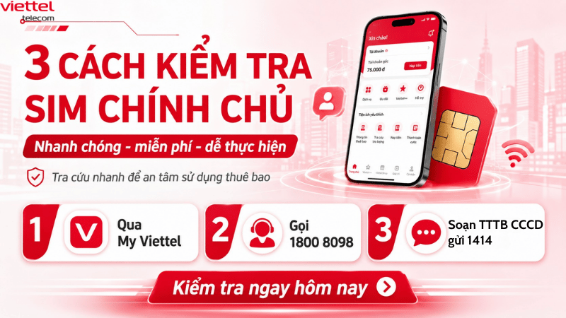 3 Cách Kiểm Tra Sim Chính Chủ Nhanh, Miễn Phí
