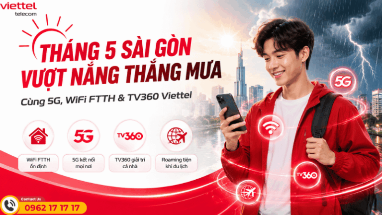 Dùng 5G, WiFi FTTH Và TV360 Viettel Để Kết Nối Ổn Định