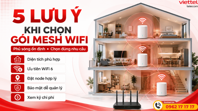 5 Lưu Ý Cần Biết Khi Mua Gói Cước Mesh WiFi