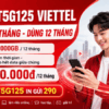 Gói 12T5G125 Viettel: 500GB/Tháng, Dùng Liên Tục 12 Tháng Không Lo Hết Data 