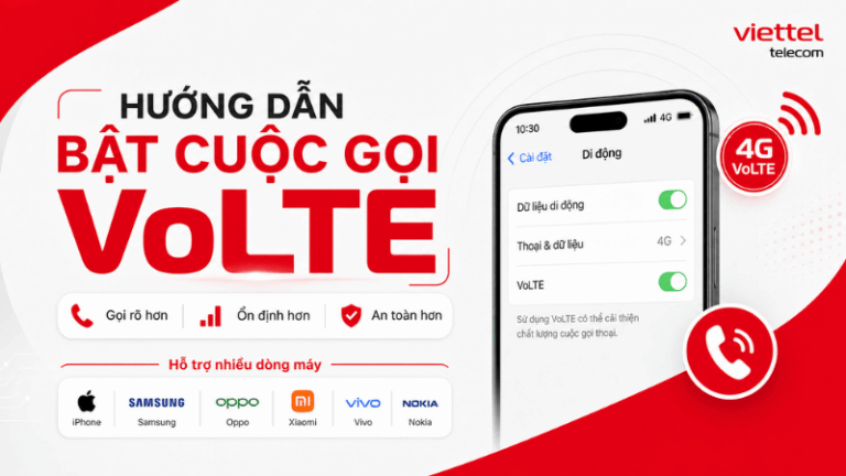 Hướng Dẫn Bật Cuộc Gọi VoLTE