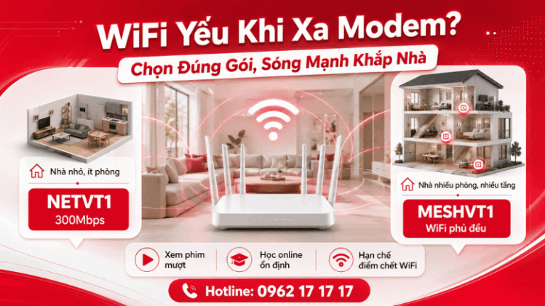 WiFi Yếu Khi Rời Xa Modem